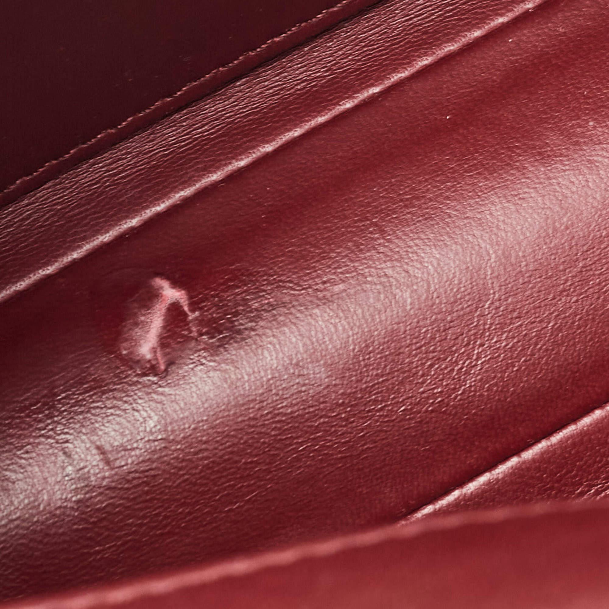 Louis Vuitton Bordeaux Malletage Leather GO-14 PM Bag For Sale 7