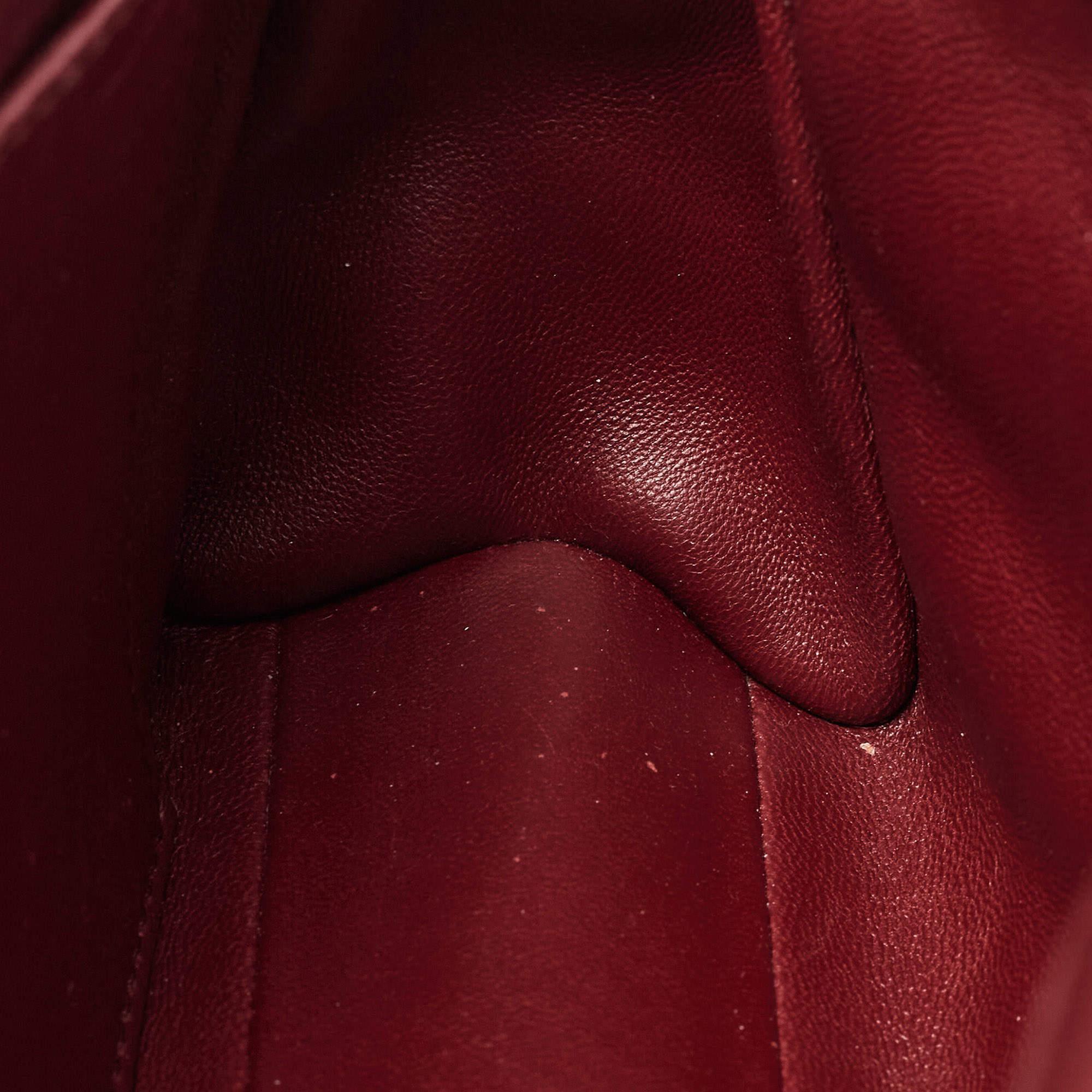 Louis Vuitton Bordeaux Malletage Leather GO-14 PM Bag For Sale 9