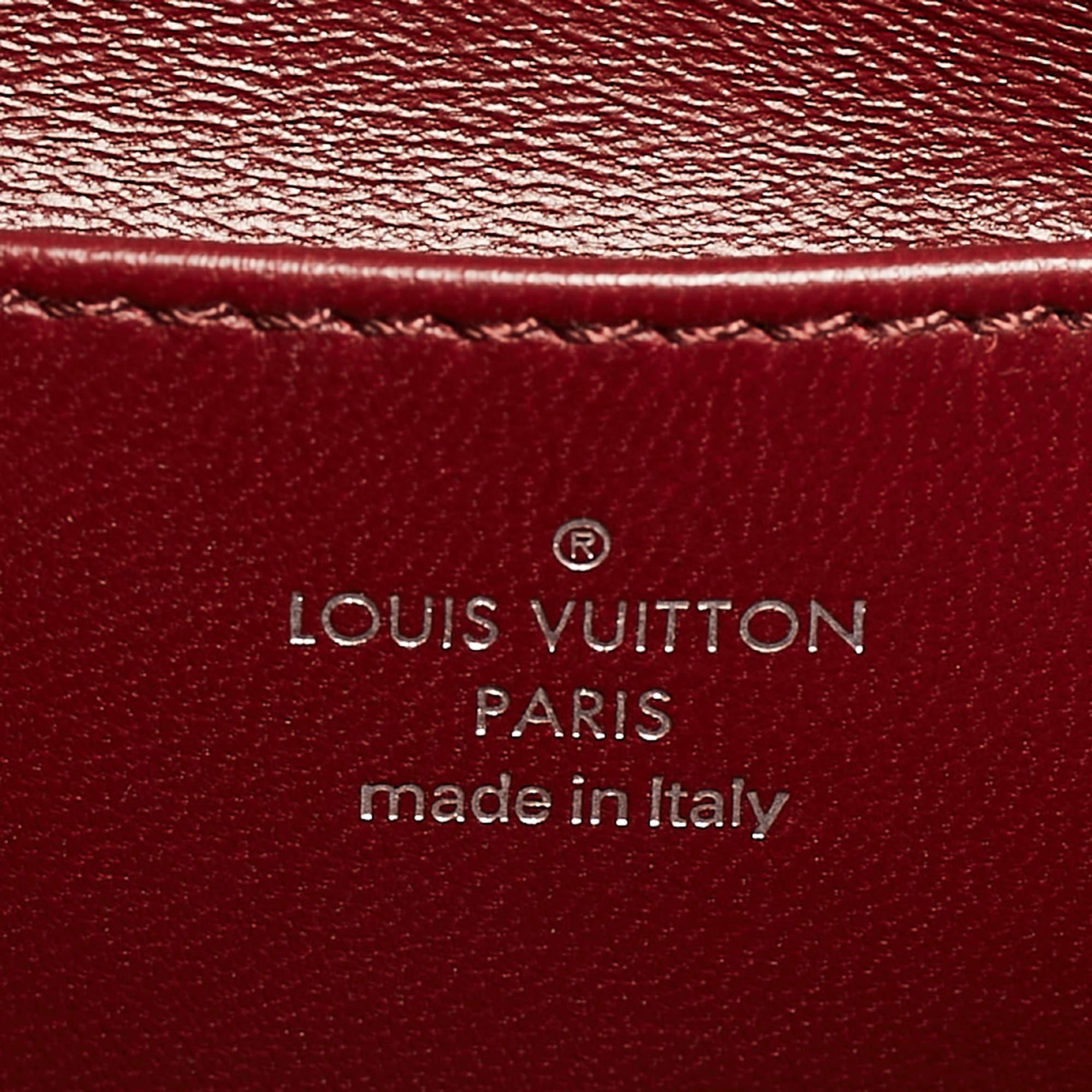 Bolso Louis Vuitton GO-14 PM de cuero burdeos maletín 9