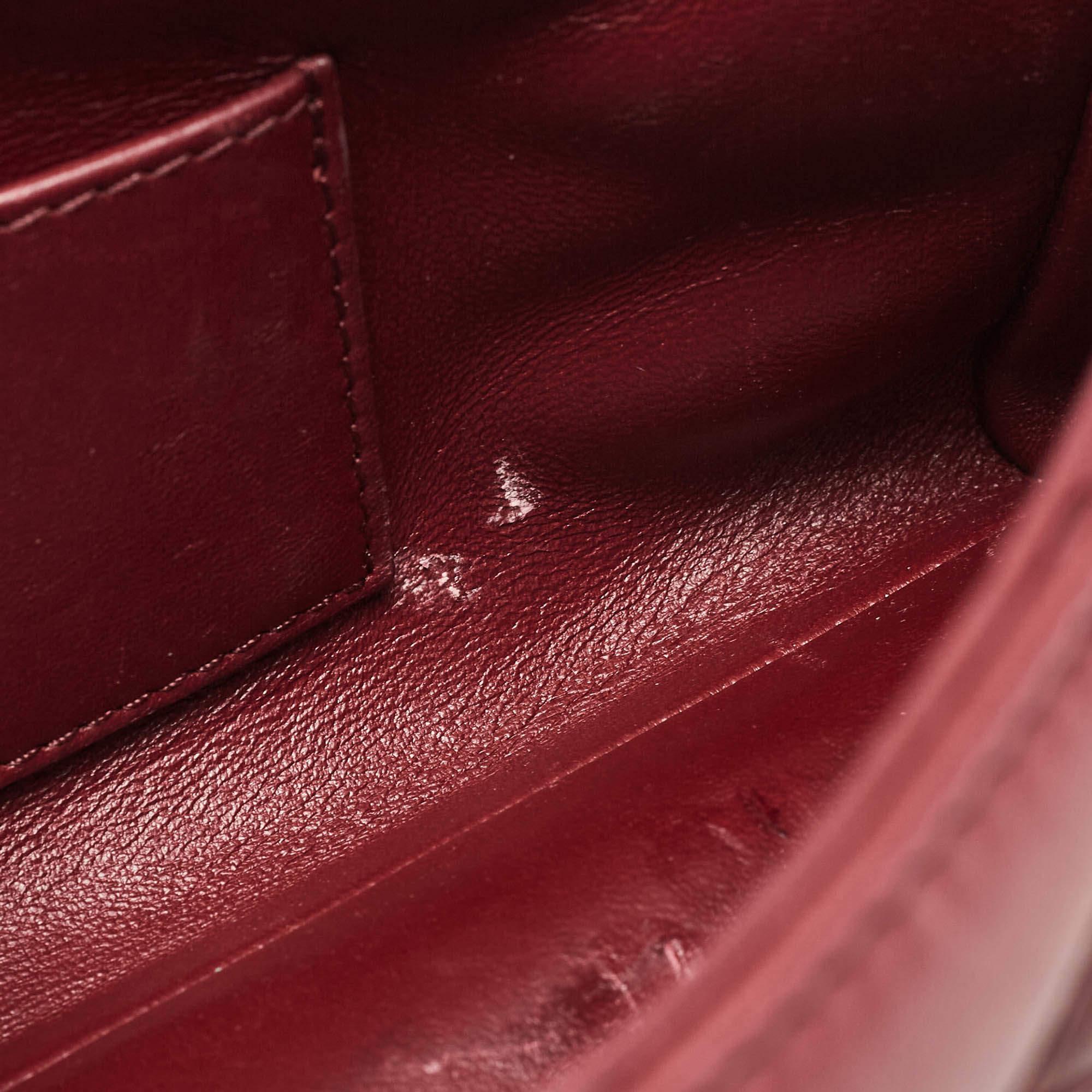 Louis Vuitton Bordeaux Malletage Leather GO-14 PM Bag For Sale 11