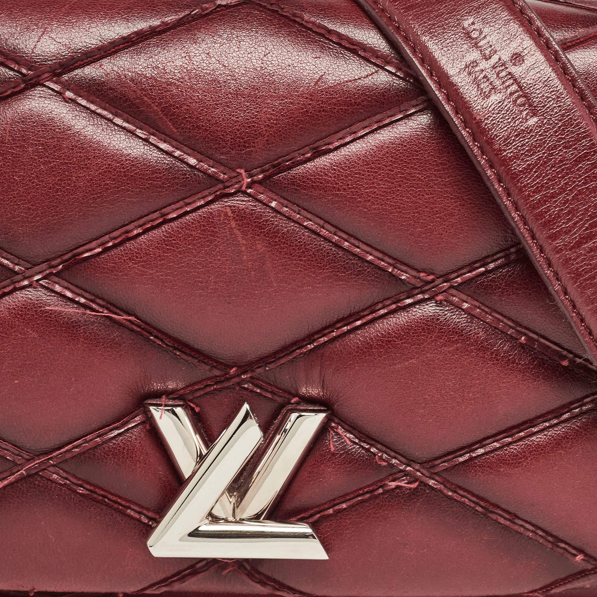 Louis Vuitton Bordeaux Malletage Leather GO-14 PM Bag 10