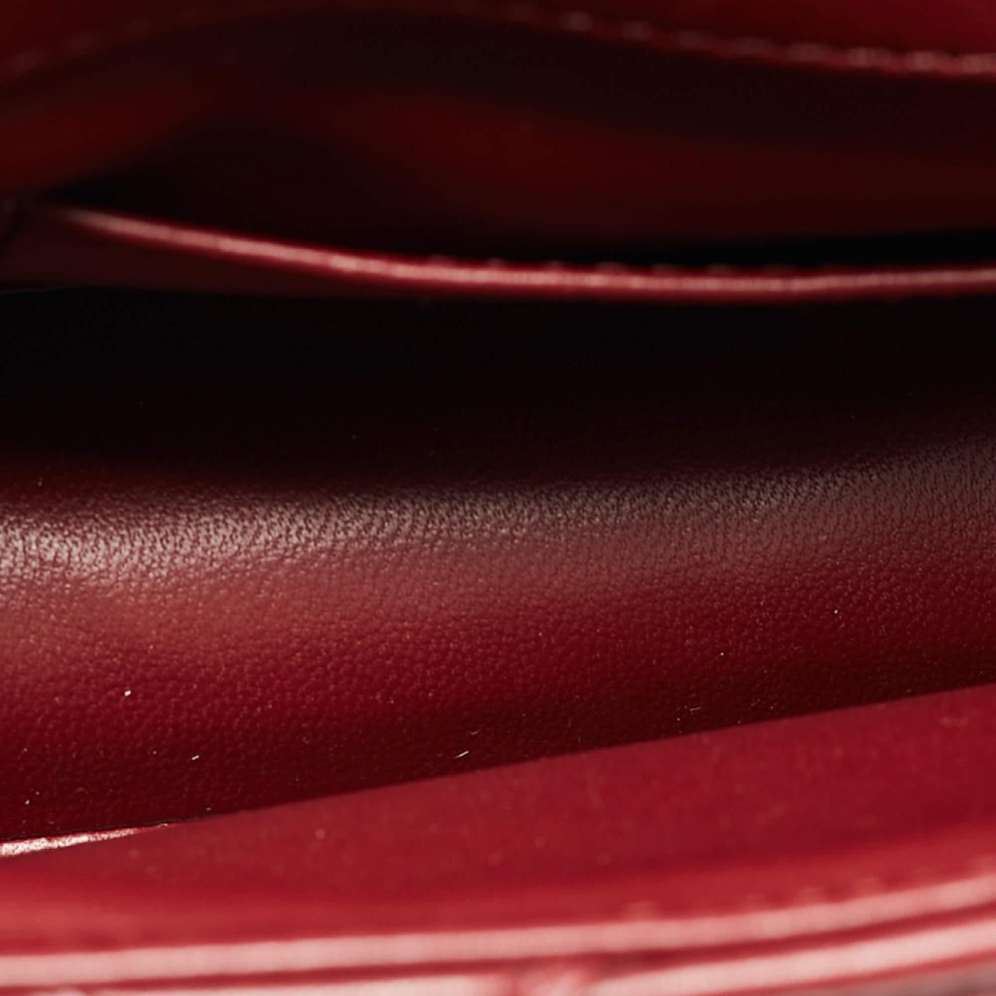 Bolso Louis Vuitton GO-14 PM de cuero burdeos maletín 12