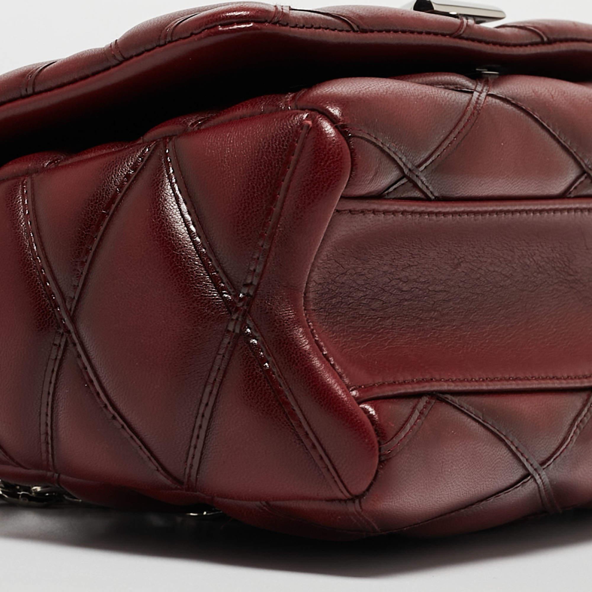 Bolso Louis Vuitton GO-14 PM de cuero burdeos maletín 2