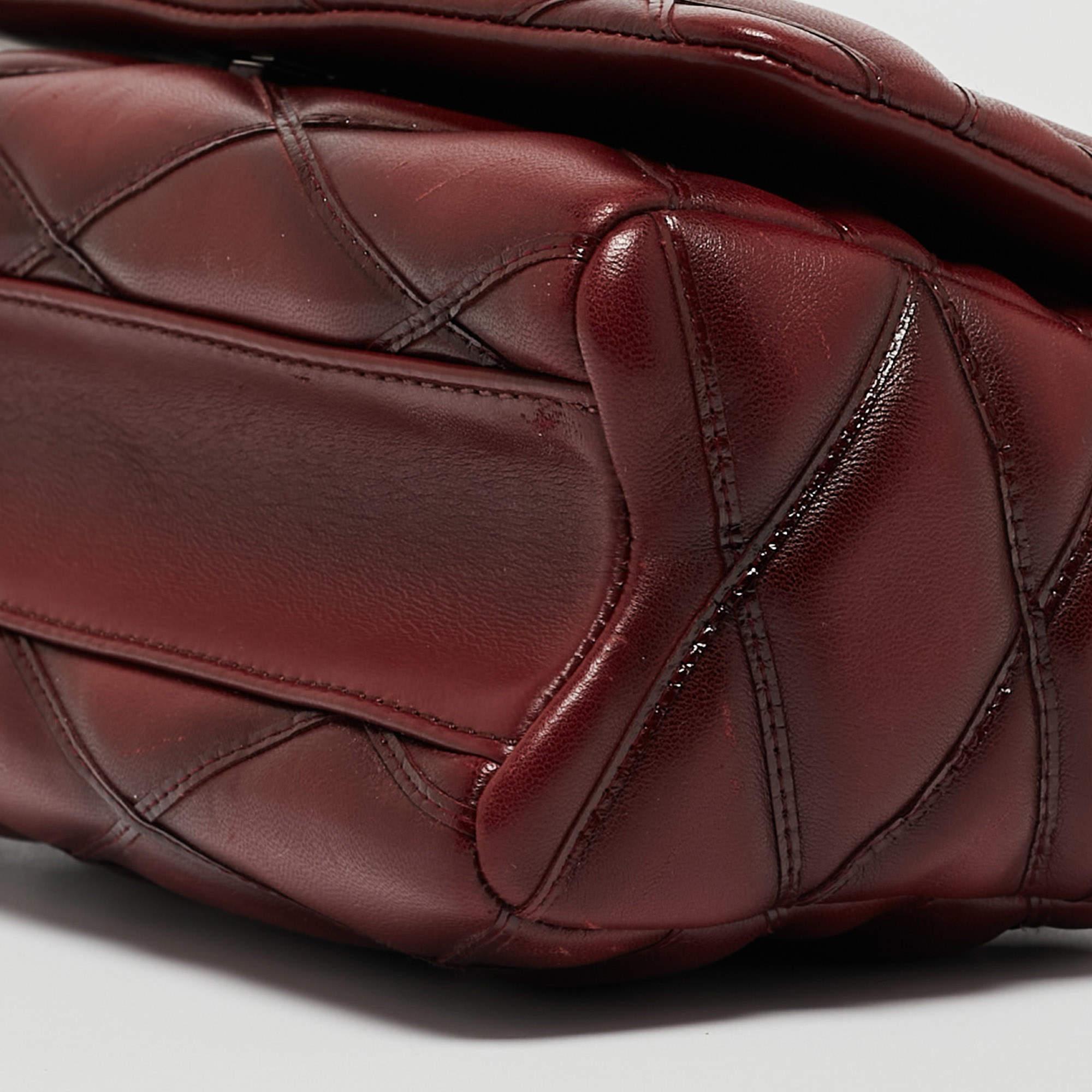 Bolso Louis Vuitton GO-14 PM de cuero burdeos maletín 3