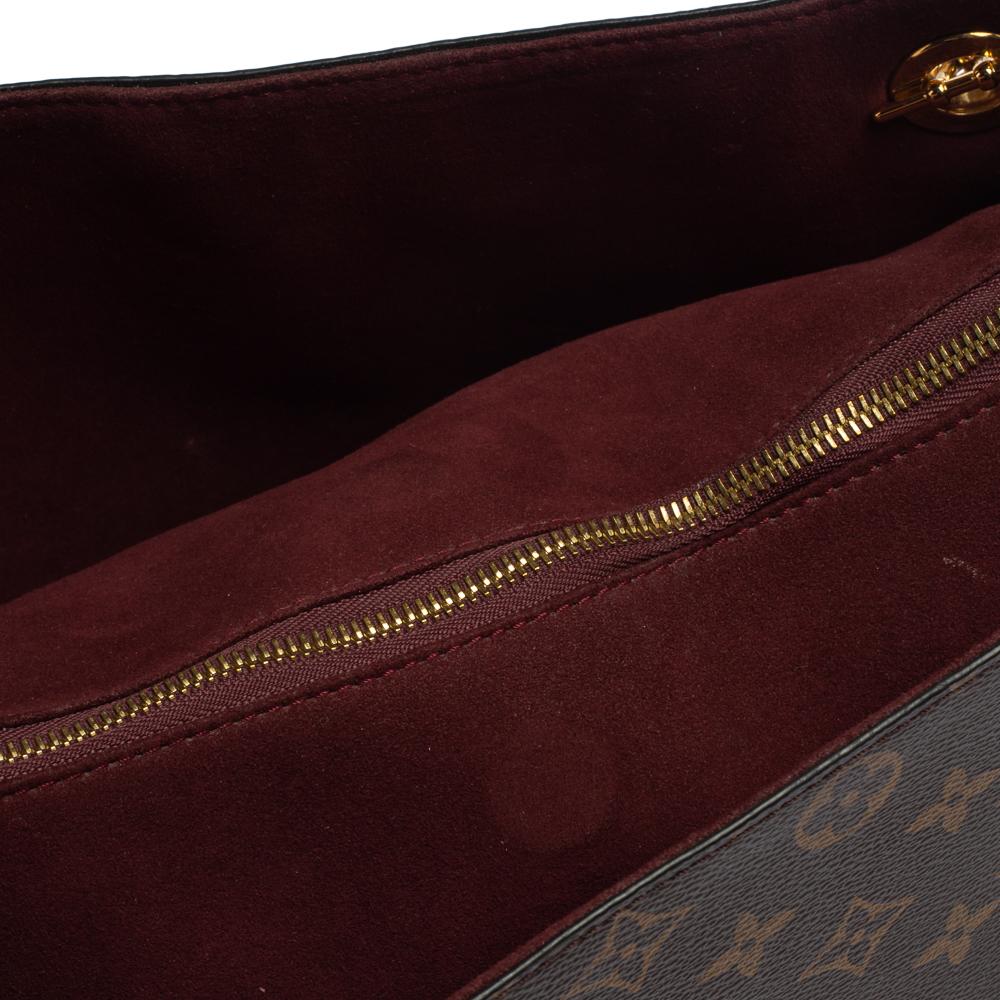 Louis Vuitton Bordeaux Monogram Canvas Surene MM Bag In Good Condition In Dubai, Al Qouz 2