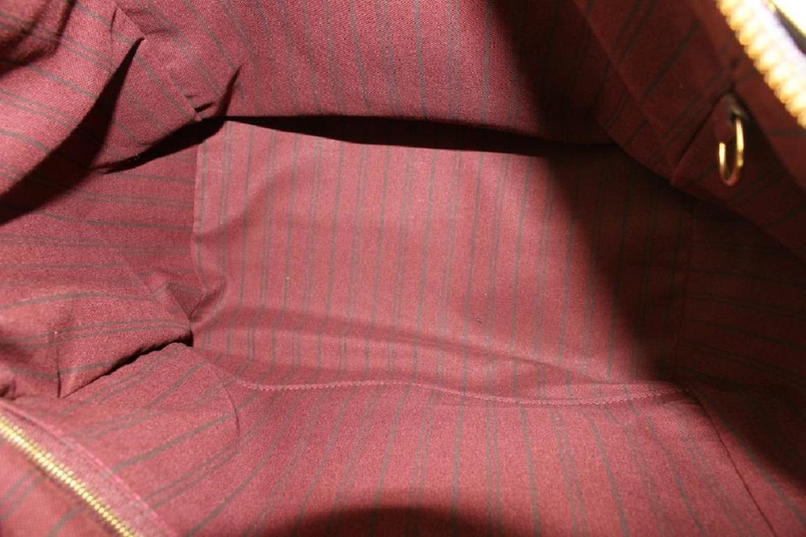 Louis Vuitton - Sac fourre-tout « Empreinte » en cuir bordeaux Monogram Lumineuse PM 2way Bon état - En vente à Dix hills, NY