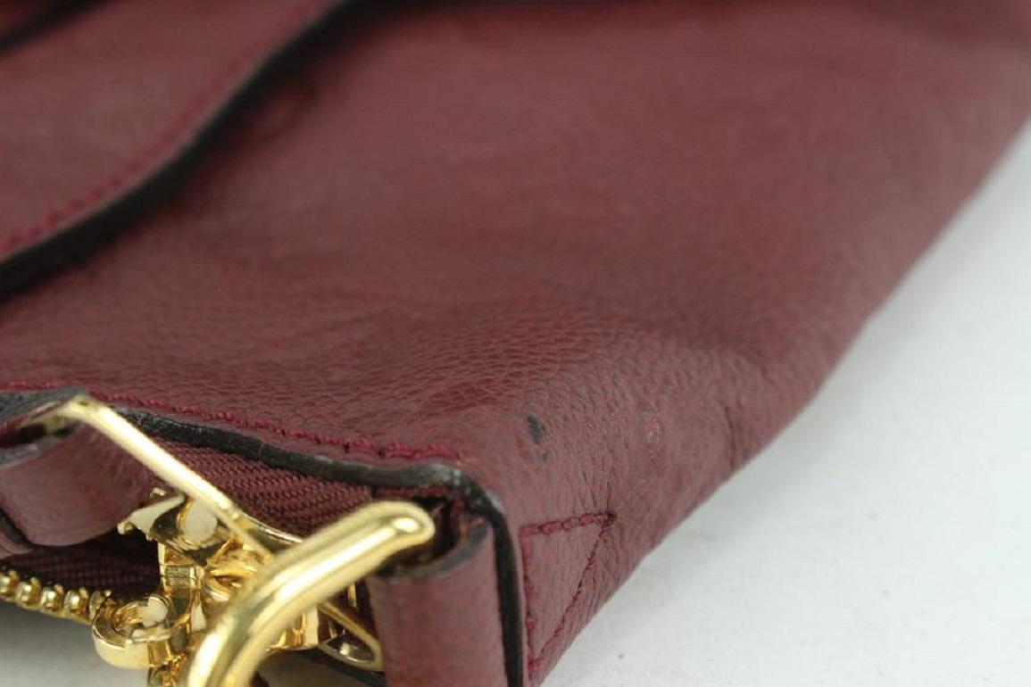 Louis Vuitton Bordeaux Monogram Empreinte Leather Lumineuse PM 2way Tote Bag For Sale 4