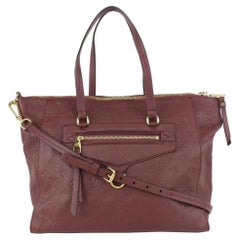 Louis Vuitton Bordeaux Monogram Empreinte Leather Lumineuse PM 2way Tote Bag