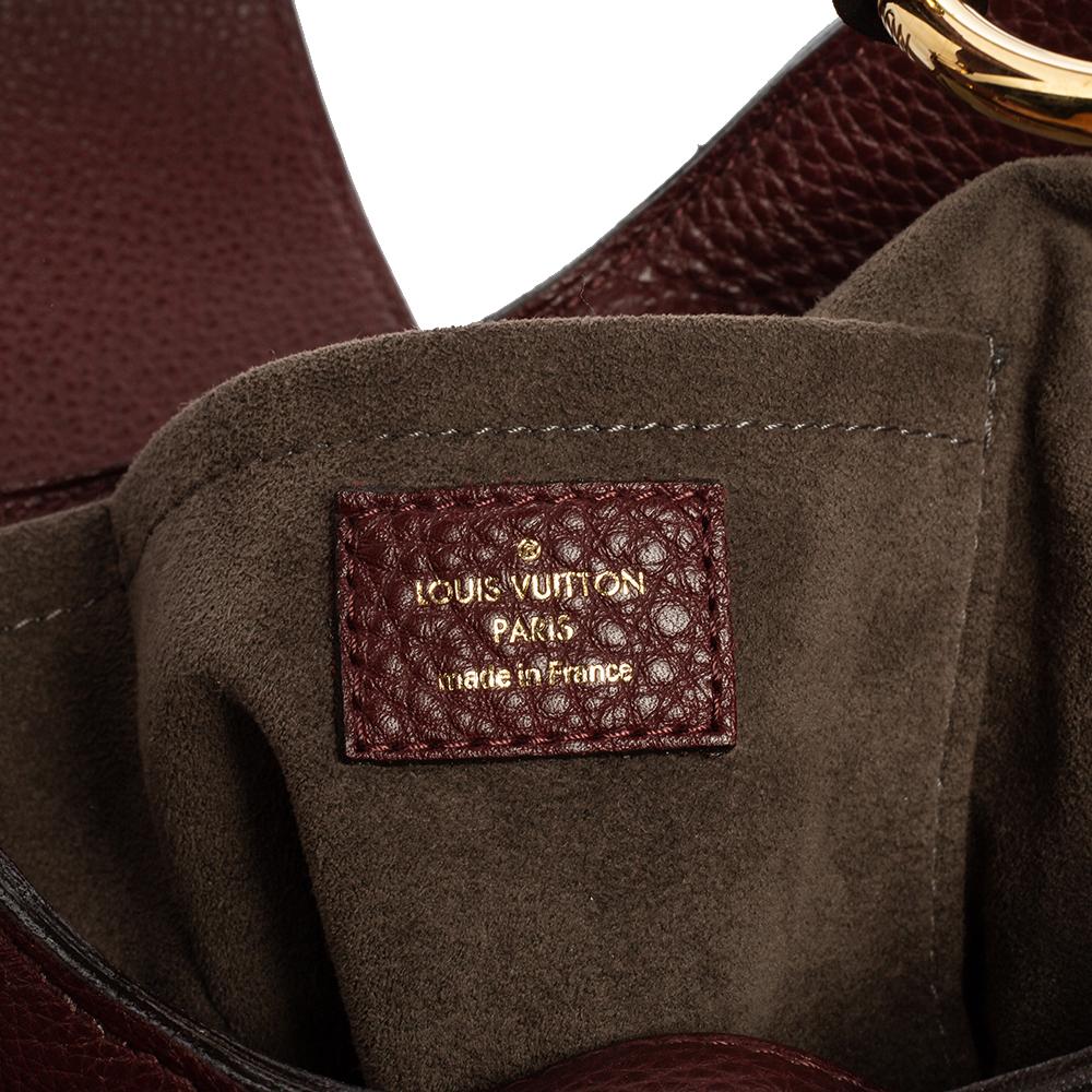 Louis Vuitton Bordeaux Monogram Mahina Leather Solar PM Bag In Good Condition In Dubai, Al Qouz 2