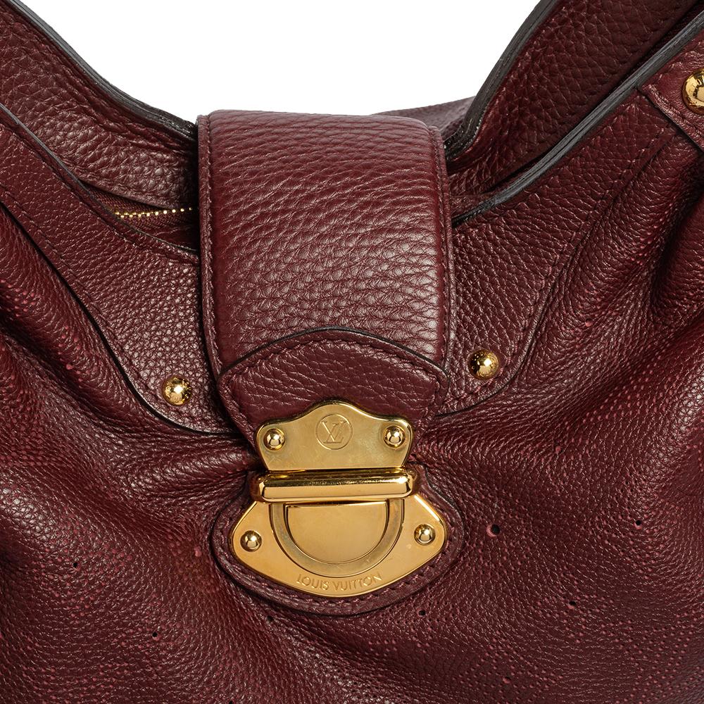 Women's Louis Vuitton Bordeaux Monogram Mahina Leather Solar PM Bag