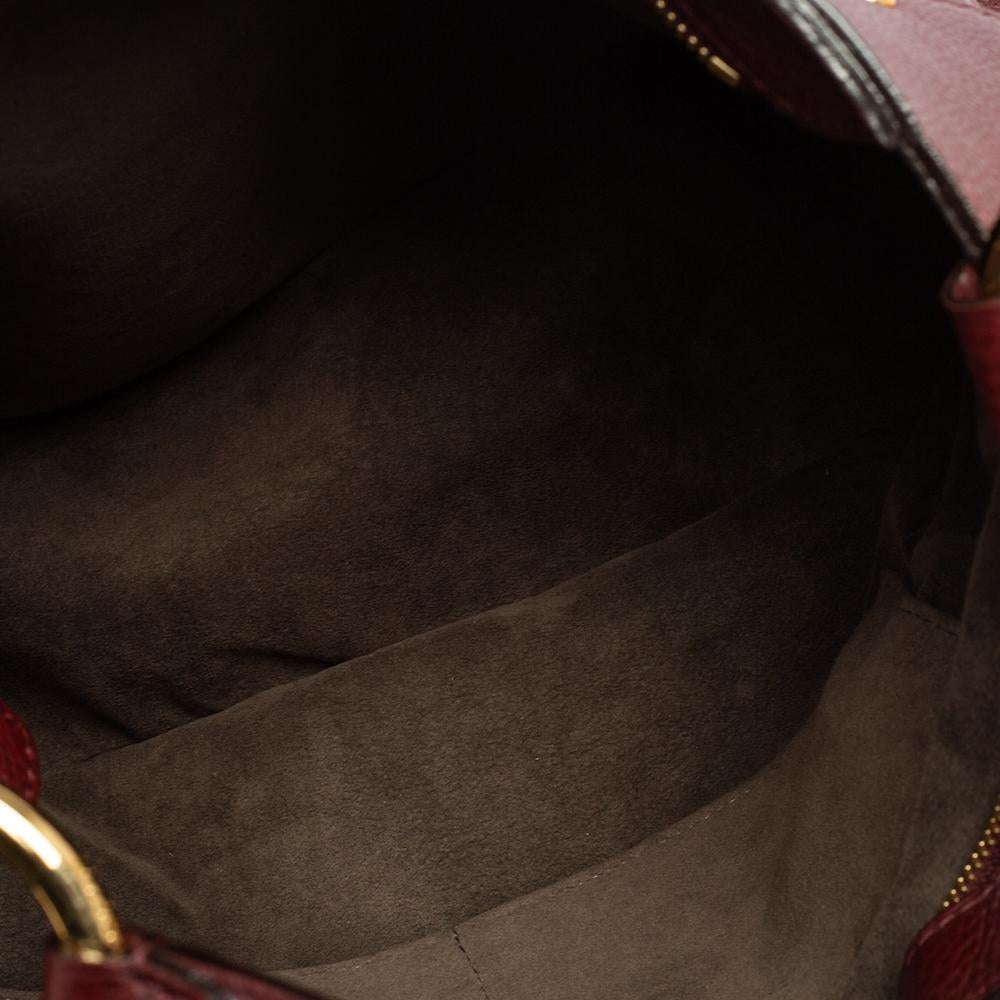 Louis Vuitton Bordeaux Monogram Mahina Leather Solar PM Bag 2