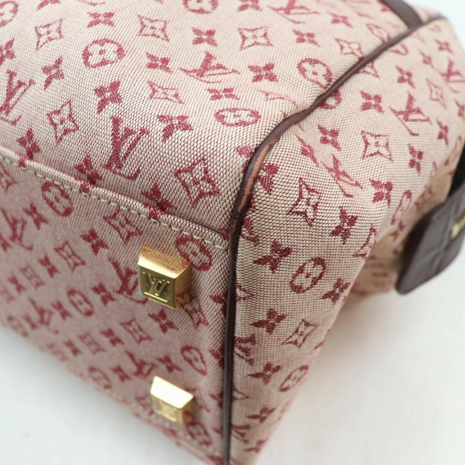 Louis Vuitton Bordeaux Monogram Mini Lin Josephine GM Boston Speedy Large 861551 7