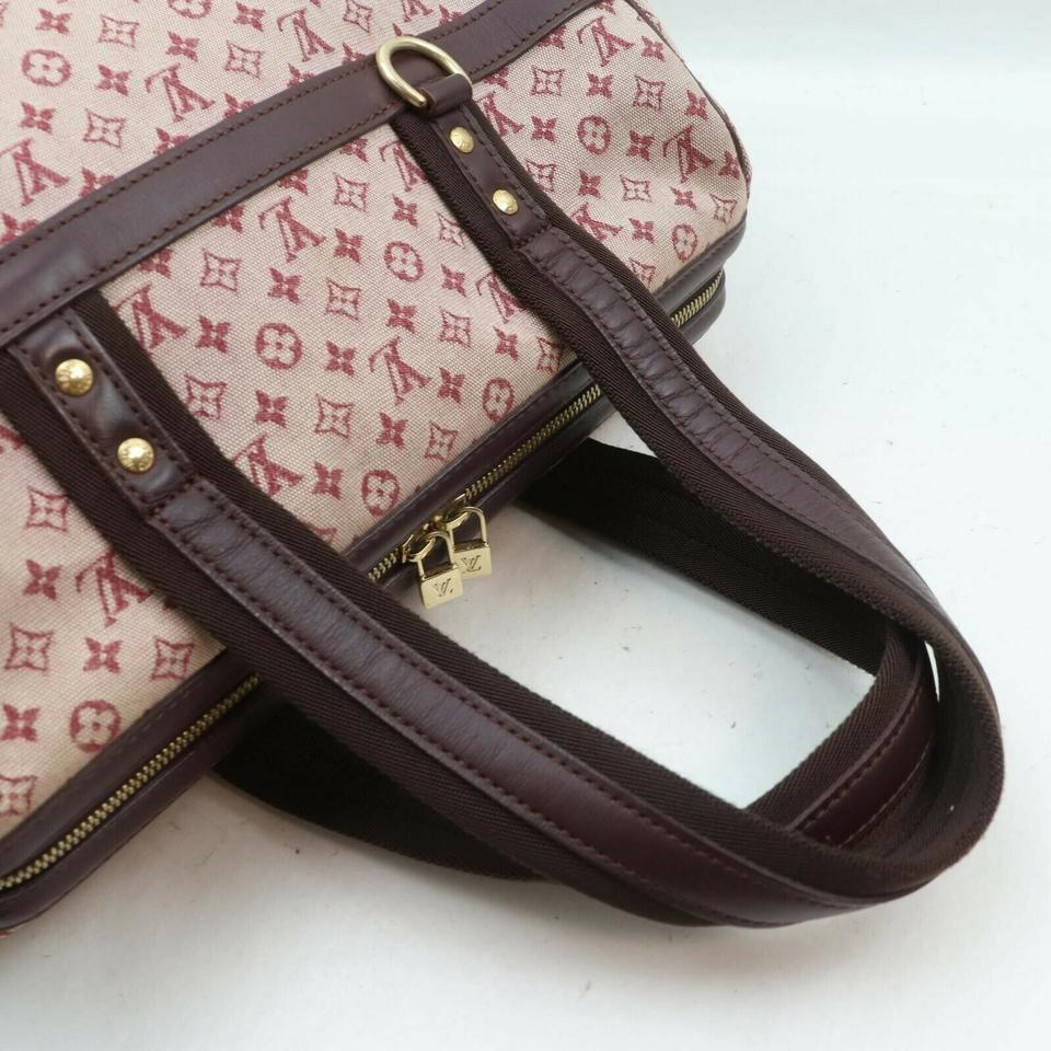 Women's Louis Vuitton Bordeaux Monogram Mini Lin Josephine GM Boston Speedy Large 861551