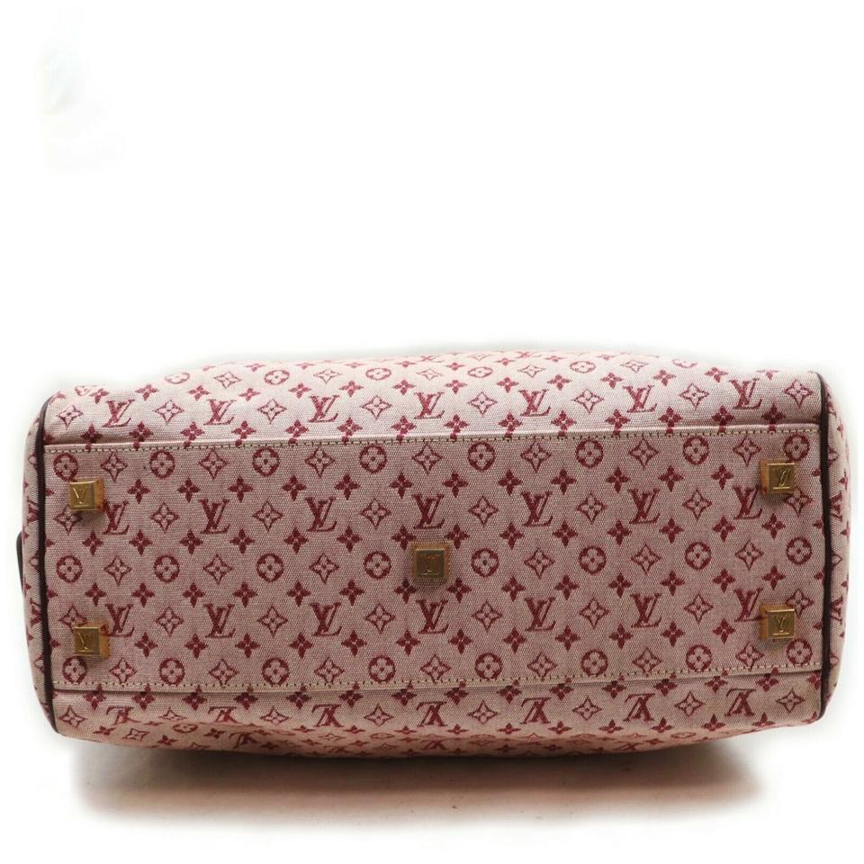 Louis Vuitton Bordeaux Monogram Mini Lin Josephine GM Boston Speedy Large 861551 1