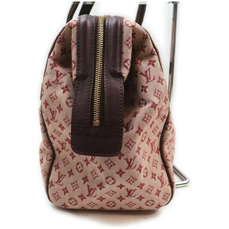 Louis Vuitton Bordeaux Monogram Mini Lin Josephine GM Boston Speedy Large 861551 2