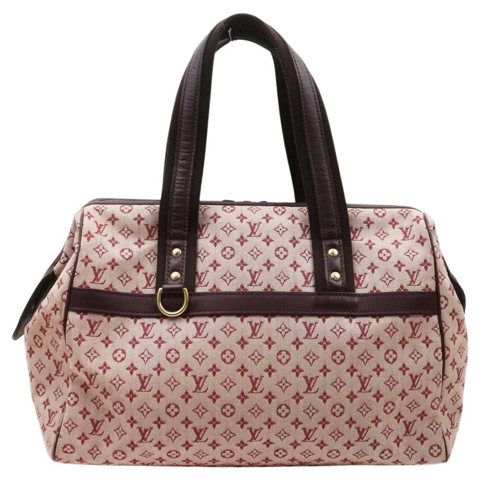 Louis Vuitton Bordeaux Monogram Mini Lin Josephine GM Boston Speedy Large 861551