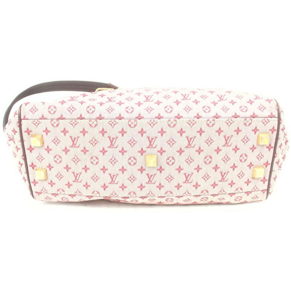 Louis Vuitton Bordeaux Monogram Mini Lin Josephine GM with Strap Speedy 14LV712 2