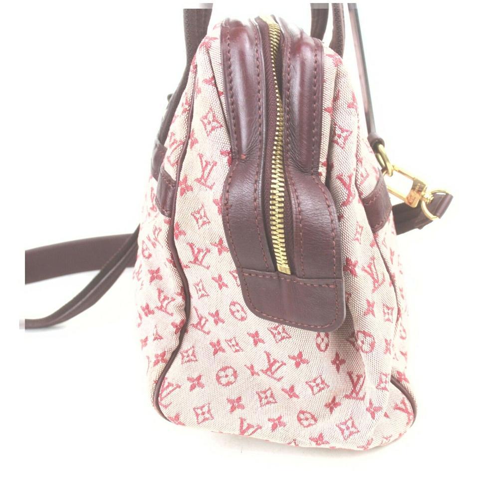 Louis Vuitton Bordeaux Monogram Mini Lin Josephine GM with Strap Speedy 14LV712 3