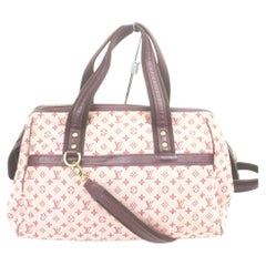 Louis Vuitton Bordeaux Monogram Mini Lin Josephine GM with Strap Speedy 14LV712