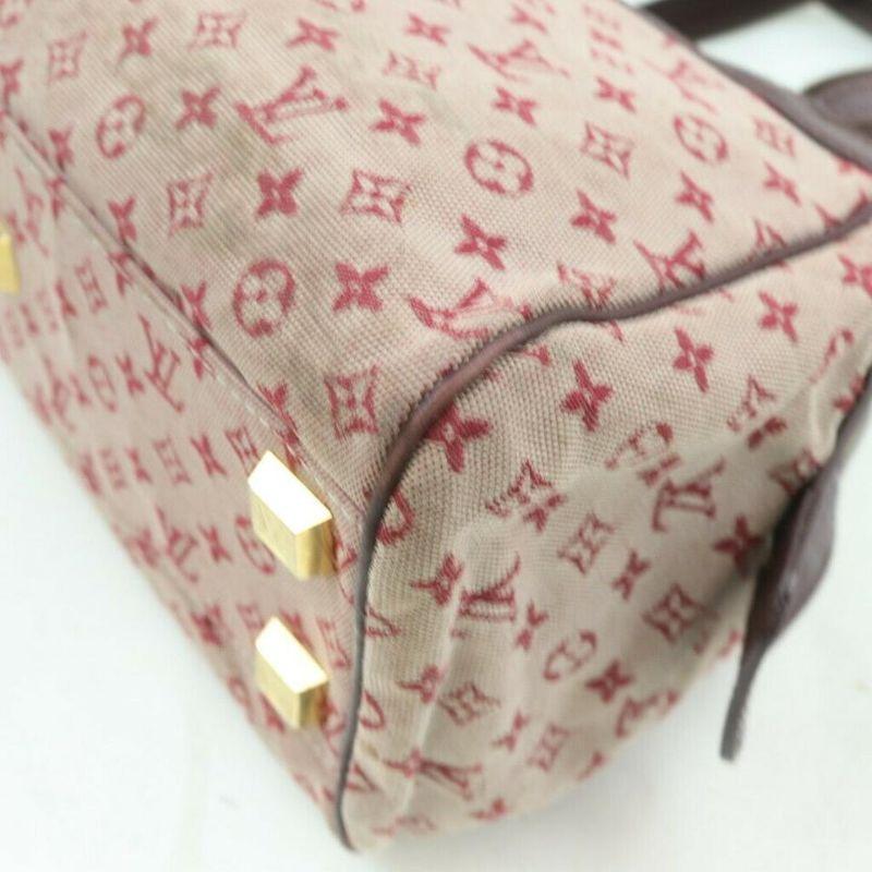 Louis Vuitton Bordeaux Monogram Mini Lin Josephine PM Speedy Bag 863467 6