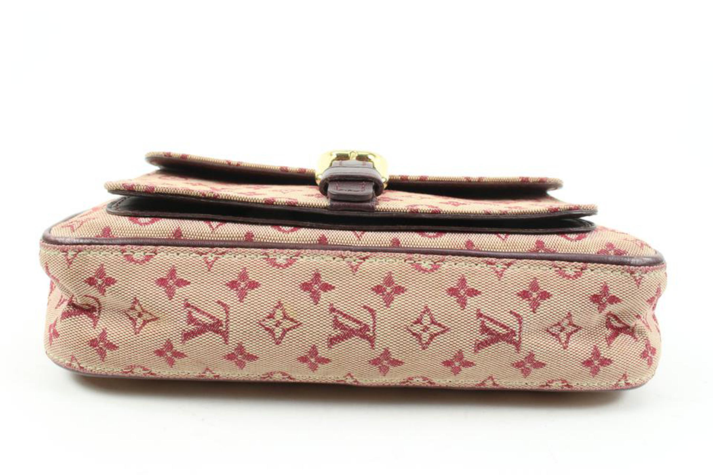 Louis Vuitton Bordeaux Monogram Mini Lin Juliette MM Crossbody Bag 2lv126s 7