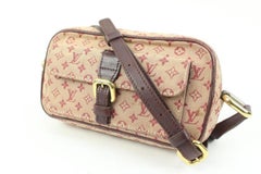 Louis Vuitton Bordeaux Monogram Mini Lin Juliette MM Crossbody Bag 2lv126s