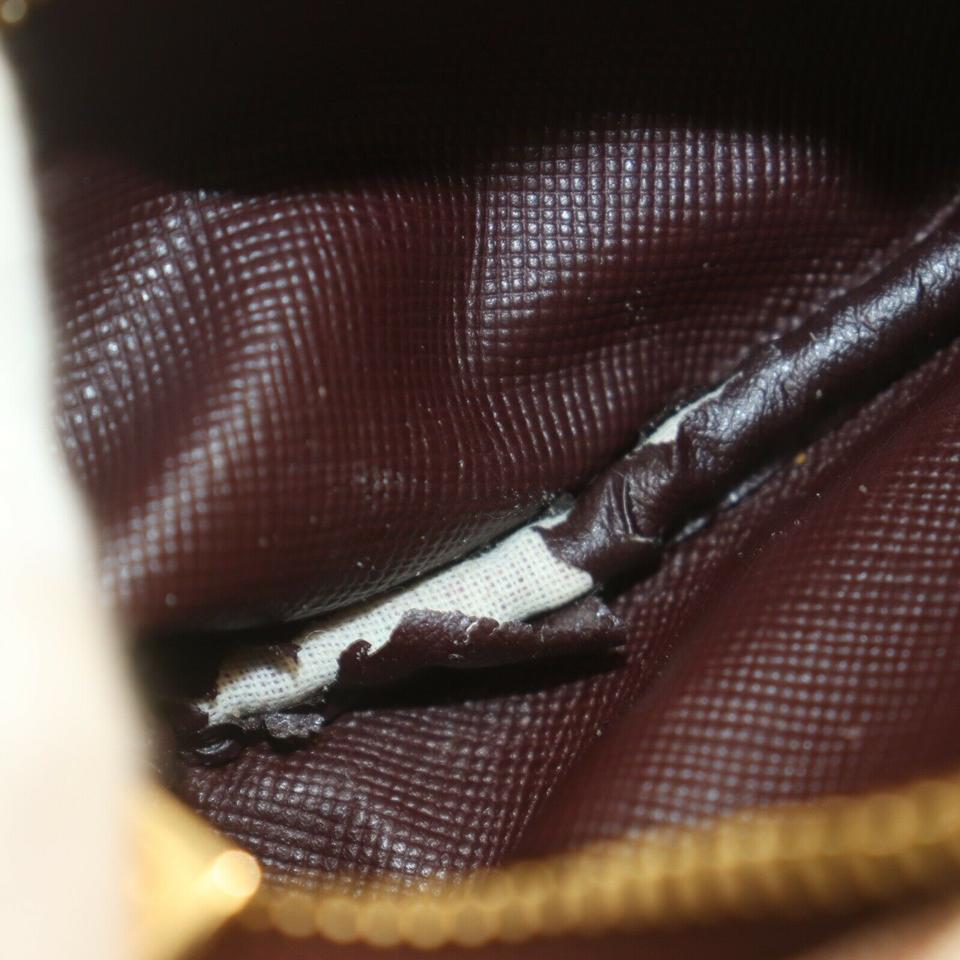 Louis Vuitton Bordeaux Monogram Mini Lin Key Chain Pochette Cles Porte-clés 862479 en vente 4