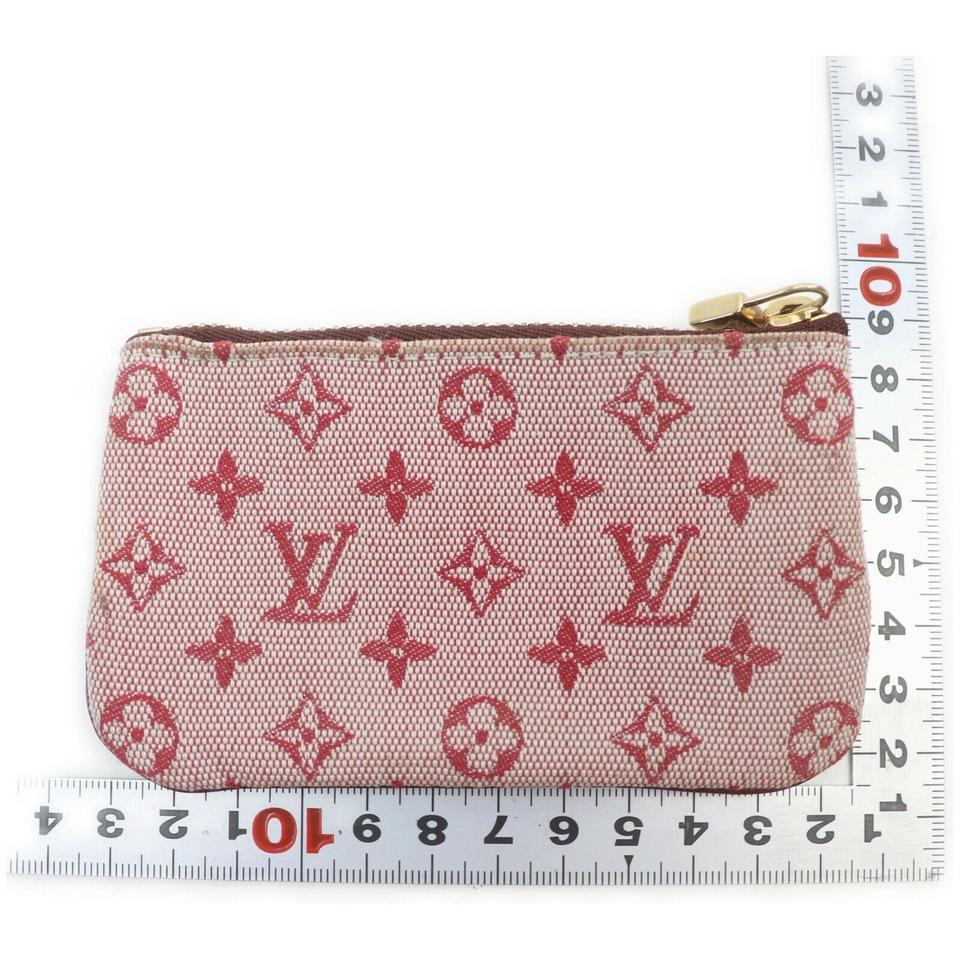 Louis Vuitton Bordeaux Monogram Mini Lin Key Chain Pochette Cles Porte-clés 862479 Pour femmes en vente