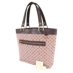 Louis Vuitton Bordeaux Monogramm Mini Lin Lucille GM Tragetasche 1013lv15
