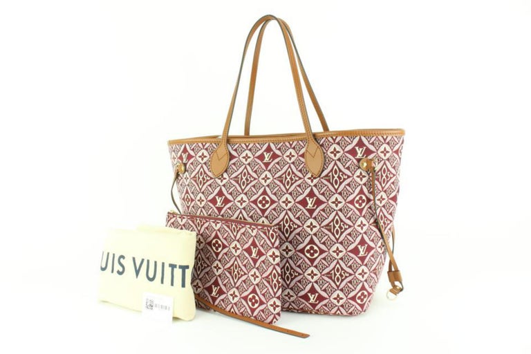 Louis Vuitton Bordeaux Monogram Since 1854 Neverfull MM Tote with 24lz53s  For Sale at 1stDibs
