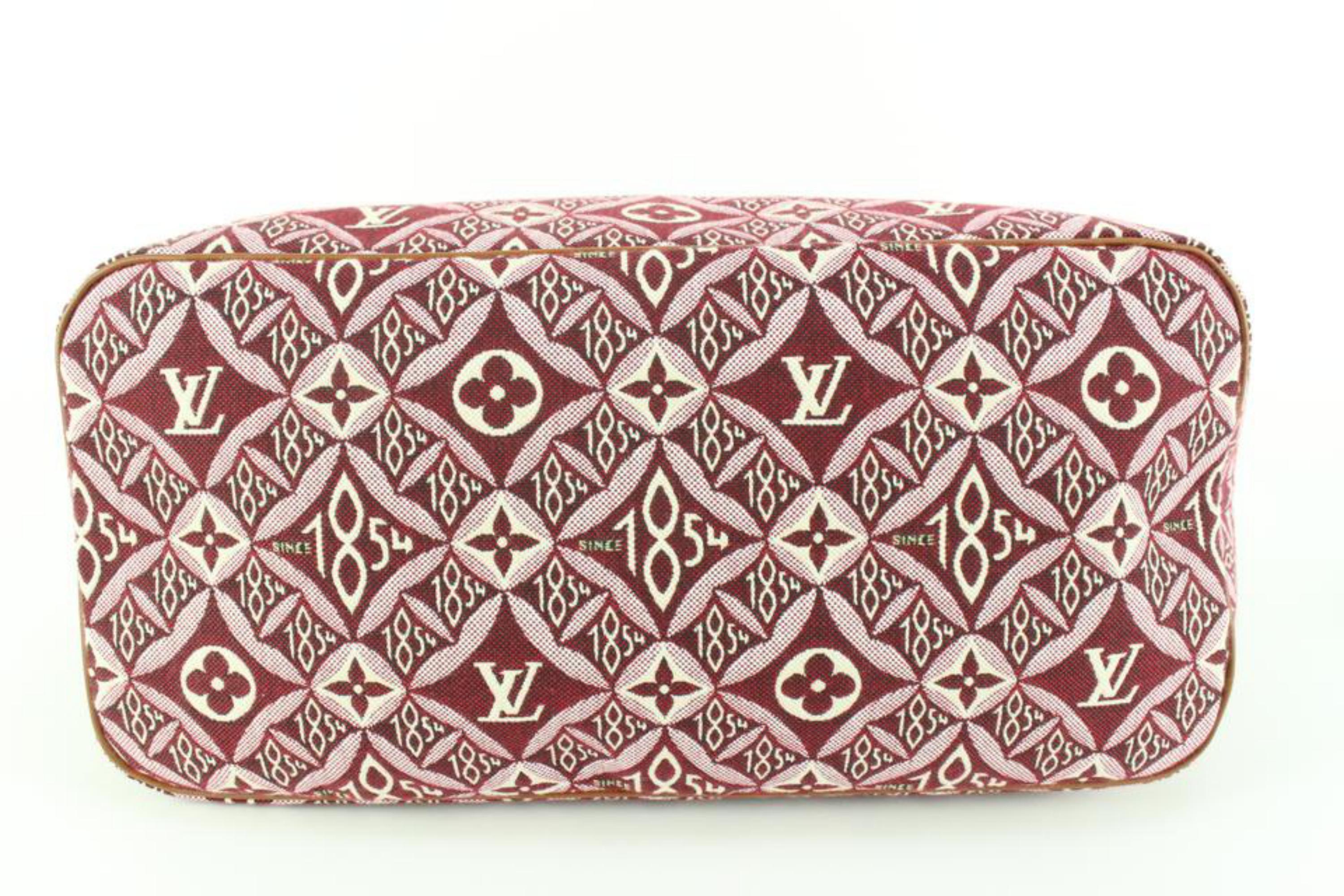 Louis Vuitton Bordeaux  Monogram Since 1854 Neverfull Fourre-tout MM avec 24lz53s en vente 1