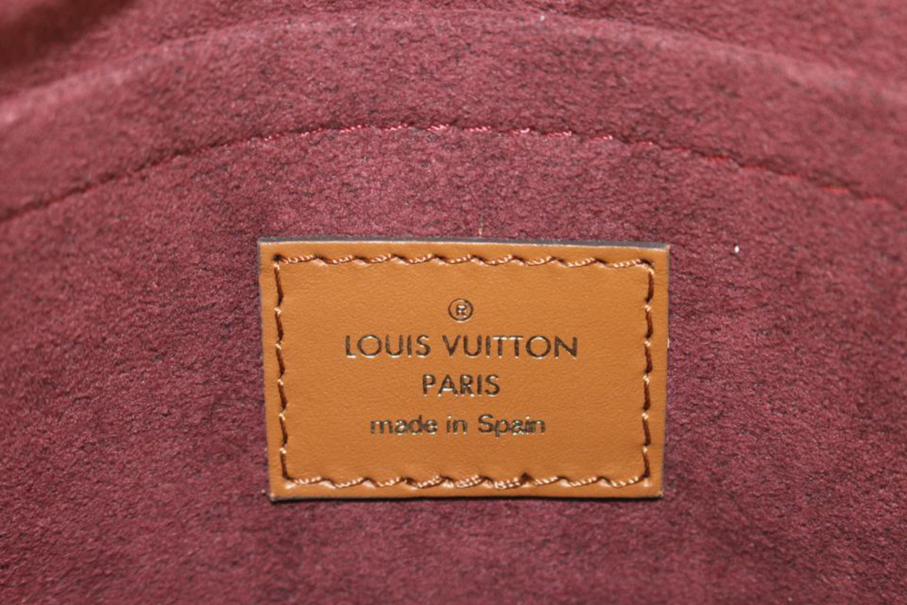 Louis Vuitton Bordeaux Monogram Since 1854 Neverfull Pochette MM or GM  22lz53s For Sale 2