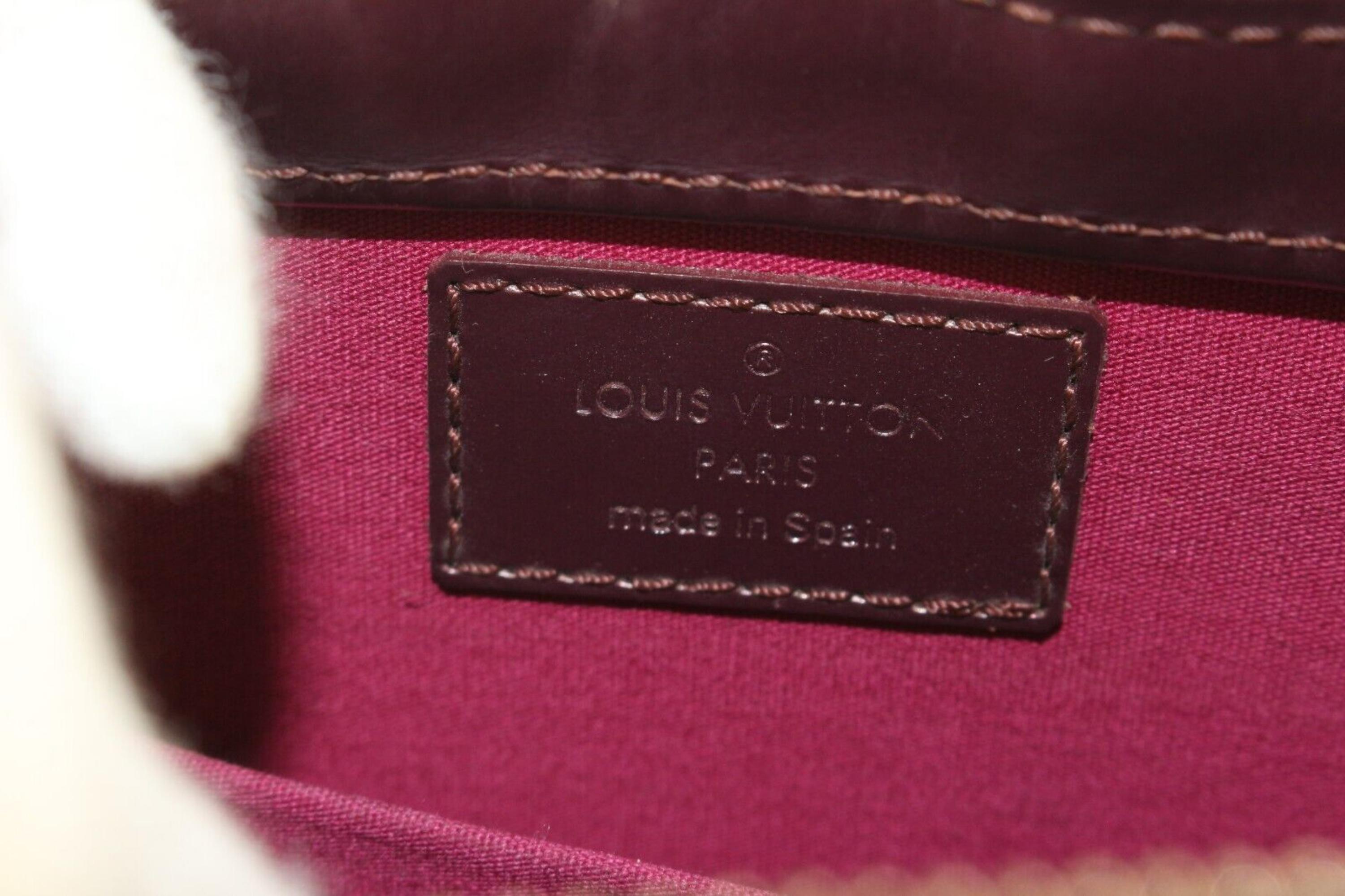 Louis Vuitton - Sac à bandoulière Bordeaux Monogramme Vernis Allston 2LK0315 en vente 1
