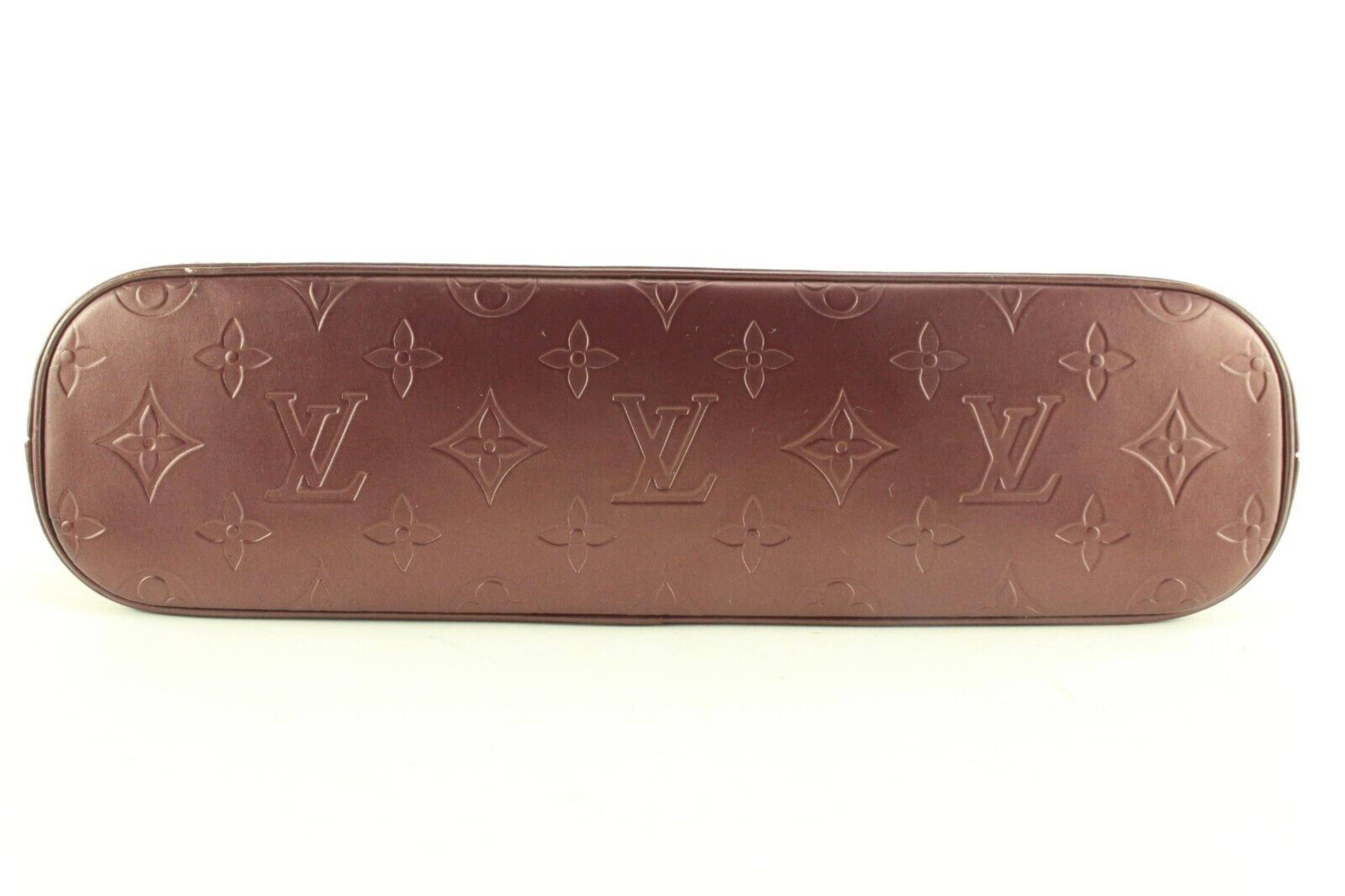 Louis Vuitton - Sac à bandoulière Bordeaux Monogramme Vernis Allston 2LK0315 en vente 2