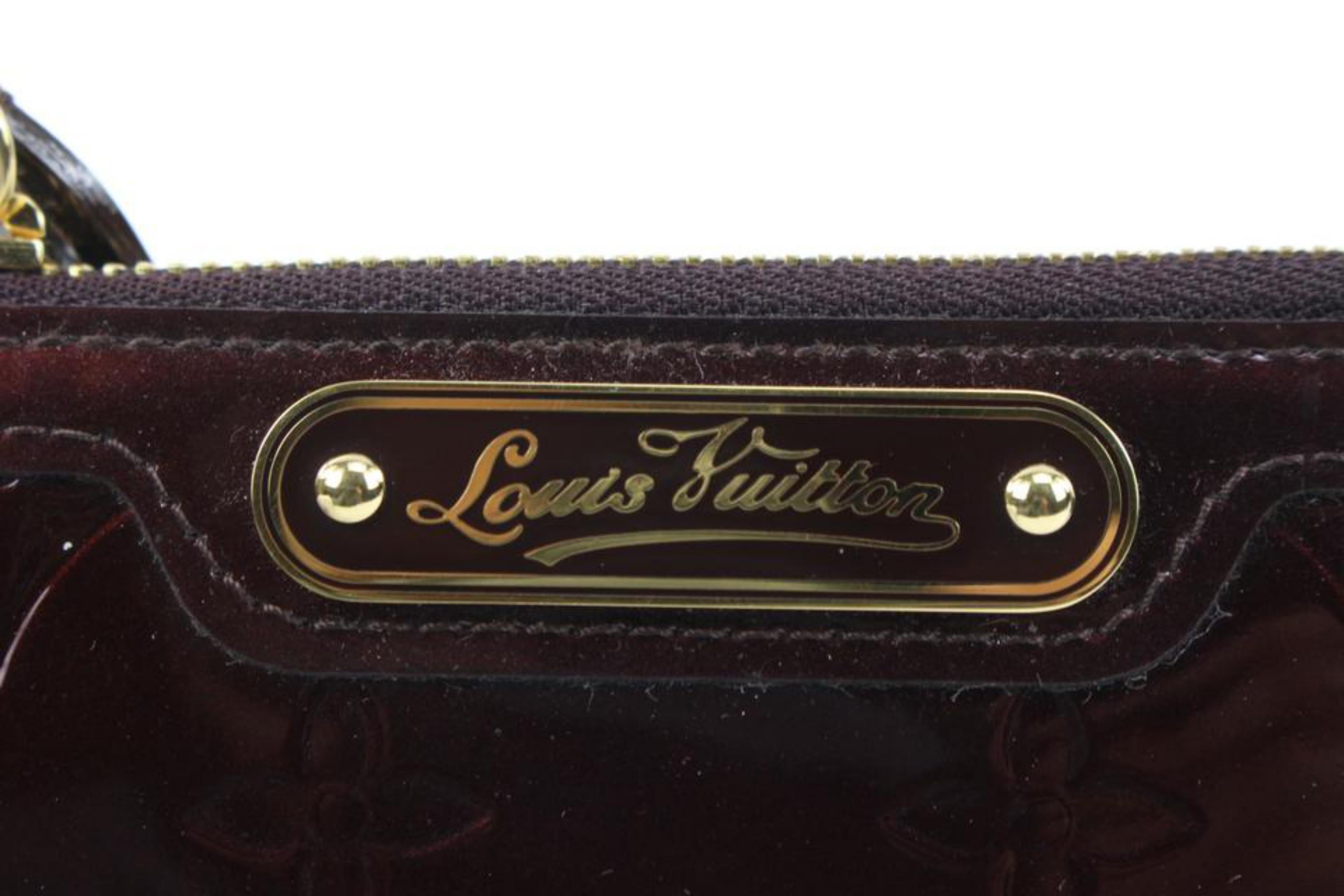 Women's Louis Vuitton Bordeaux Monogram Vernis Key Pouch NM Pochette Cles 4L1012