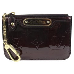 Key pouch leather small bag Louis Vuitton Black in Leather - 22227829