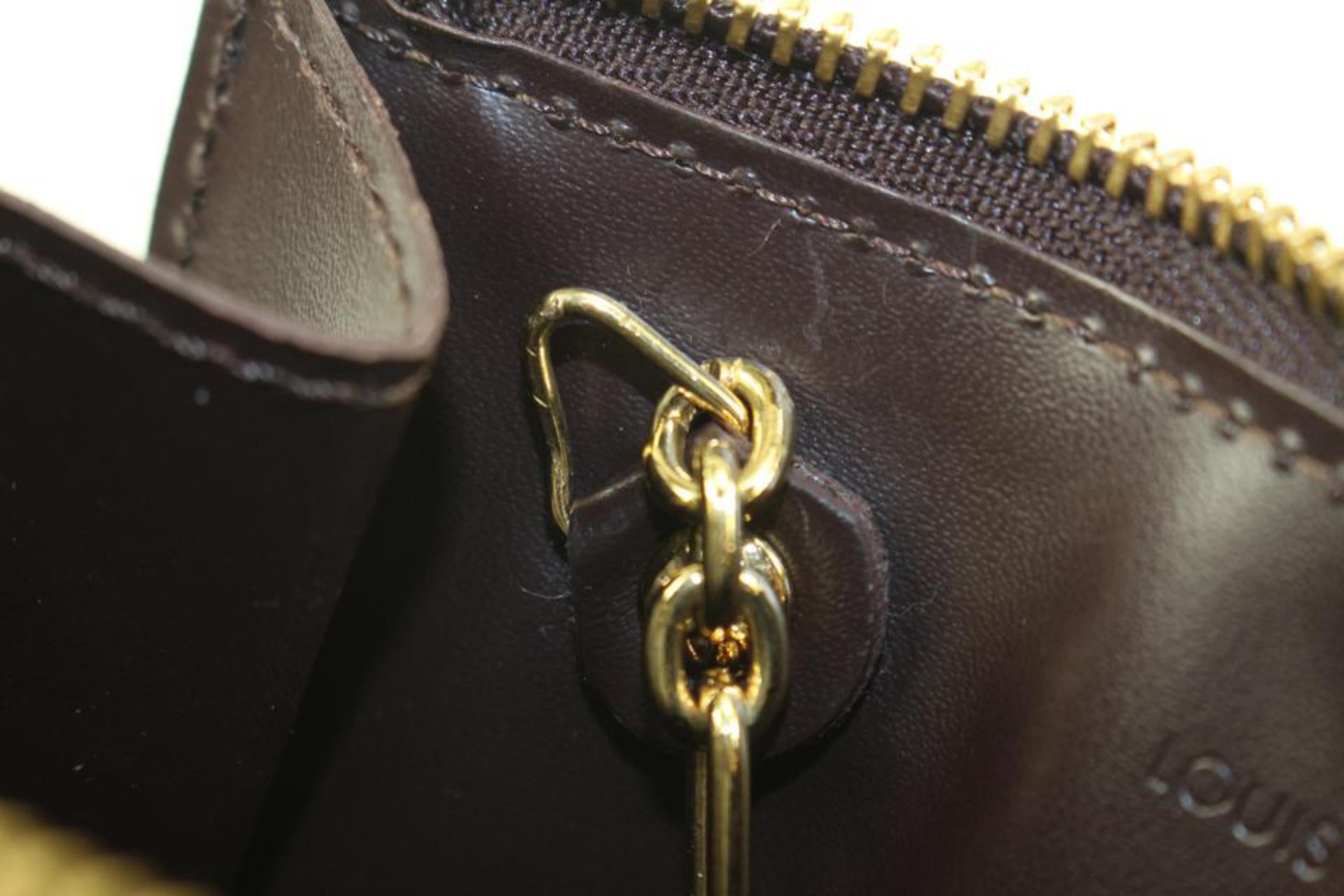 Louis Vuitton Bordeaux Monogram Vernis Key Pouch NM Pochette Cles s210lv48 6