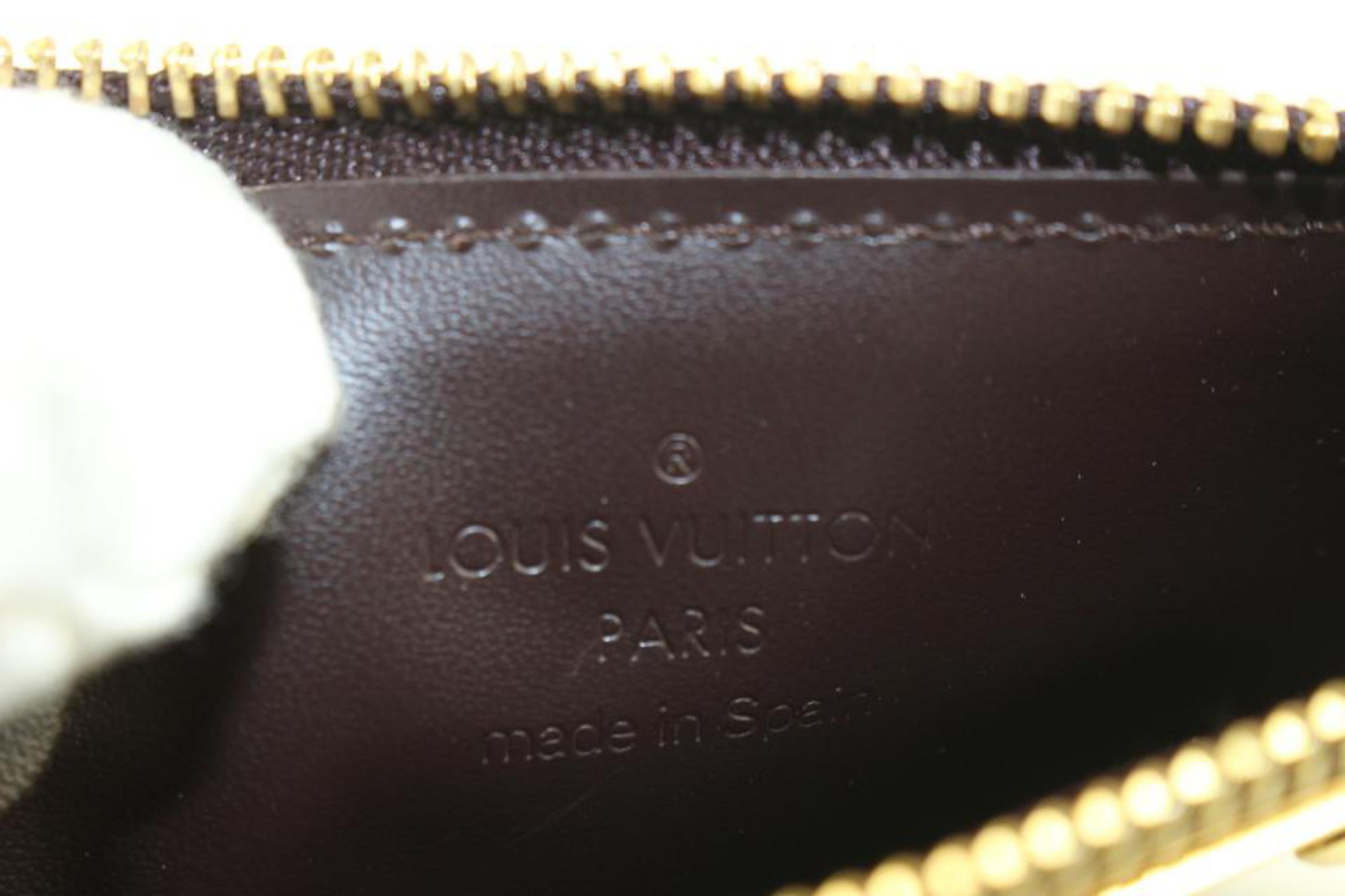 Louis Vuitton Bordeaux Monogram Vernis Key Pouch NM Pochette Cles s210lv48 In Good Condition In Dix hills, NY