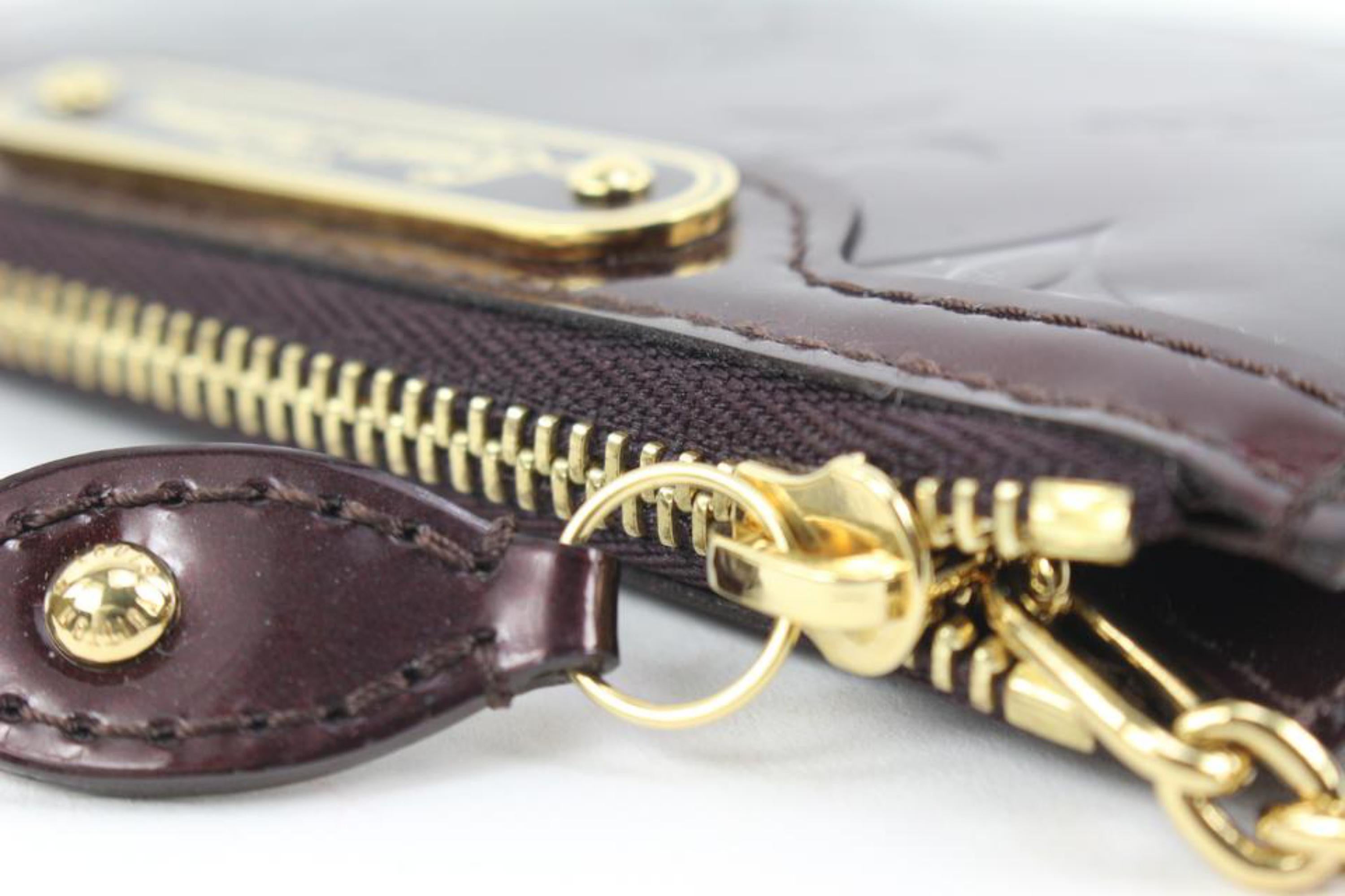 Louis Vuitton Bordeaux Monogram Vernis Key Pouch NM Pochette Cles s210lv48 2