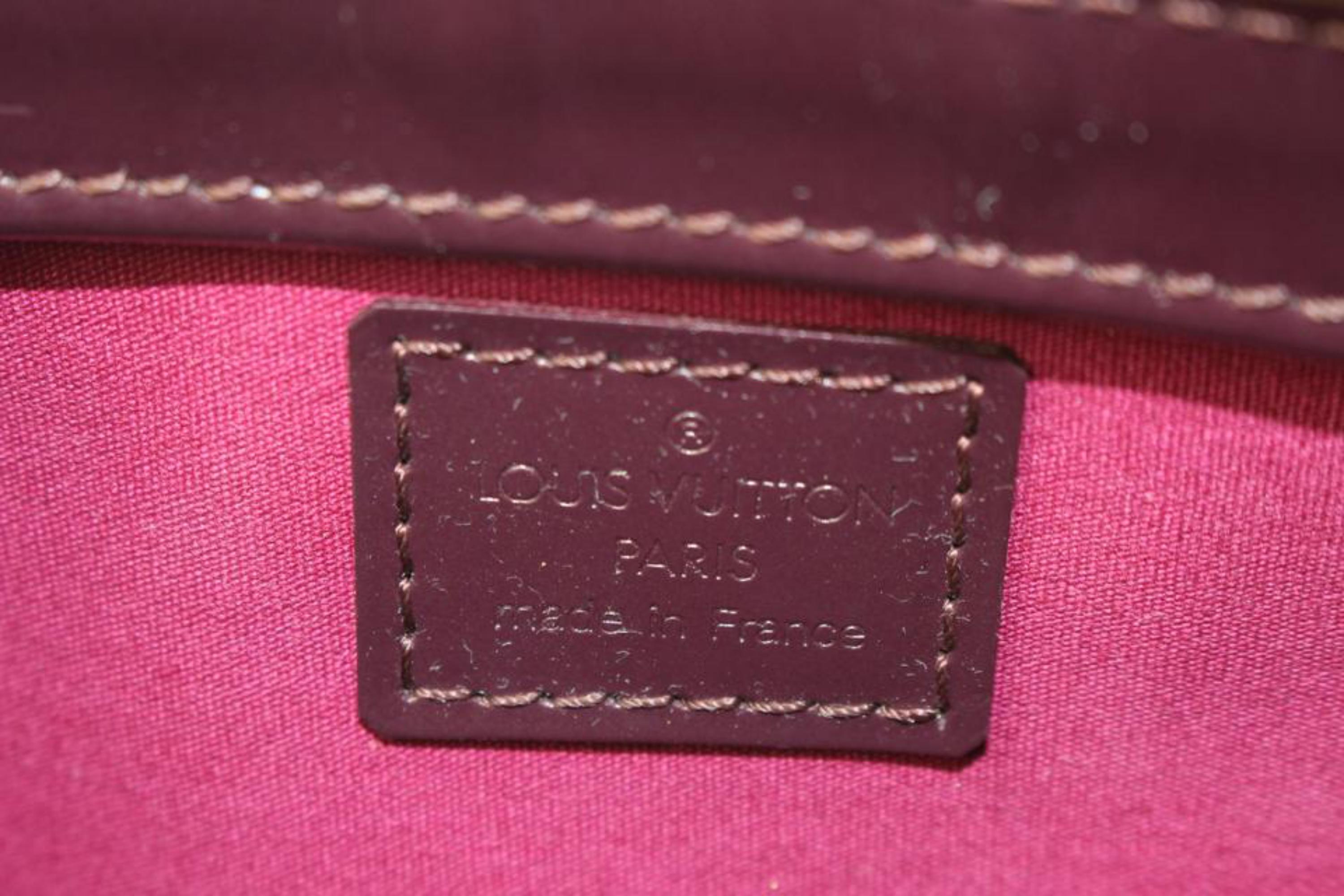 Louis Vuitton Bordeaux Monogram Vernis Mat Fowler Pochette Accessoires Pouch 927 2