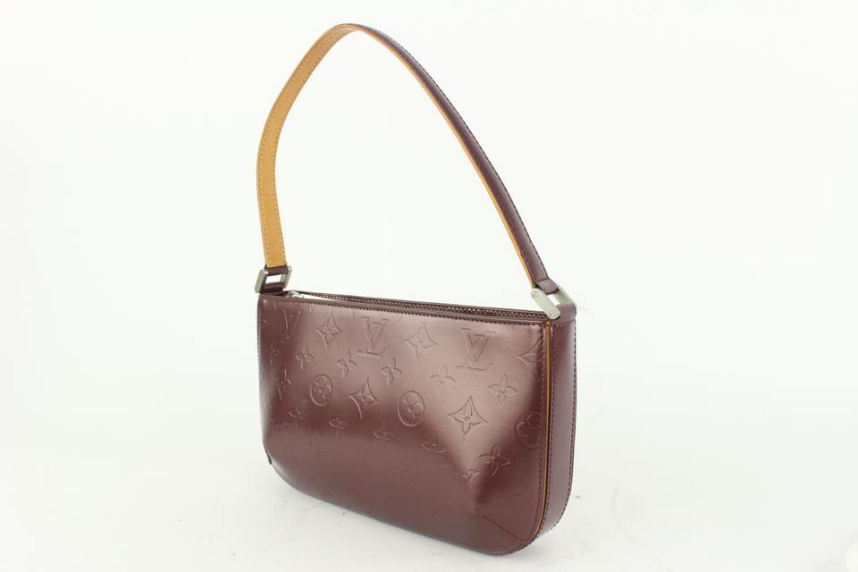 Louis Vuitton Bordeaux Monogram Vernis Mat Fowler Pochette Accessoires Pouch 927 3