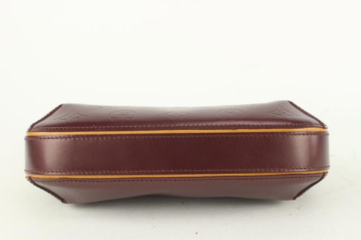 Louis Vuitton Bordeaux Monogram Vernis Mat Fowler Pochette Accessoires Pouch 1
