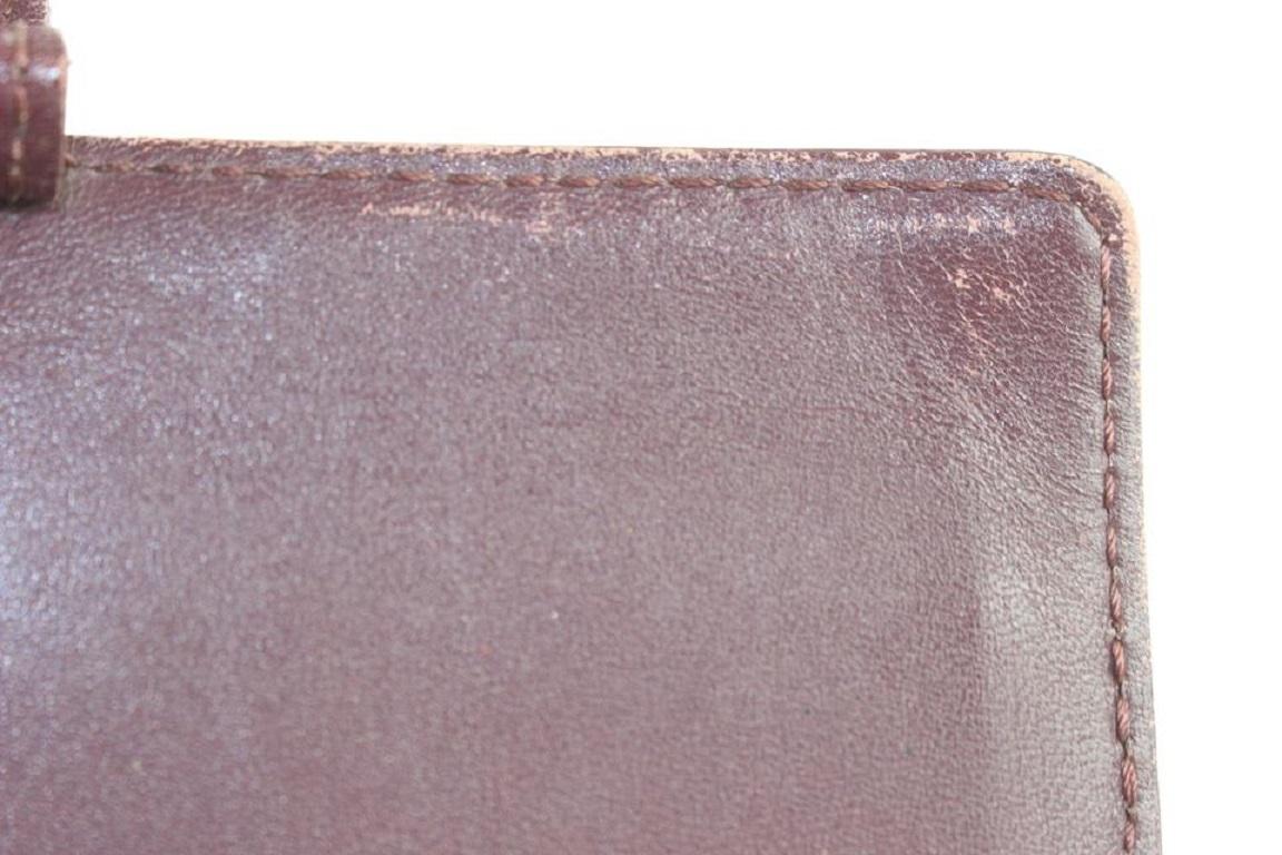 Louis Vuitton Burdeos Monograma Vernis Mate Anillo Pequeño Agenda PM Funda de diario 7