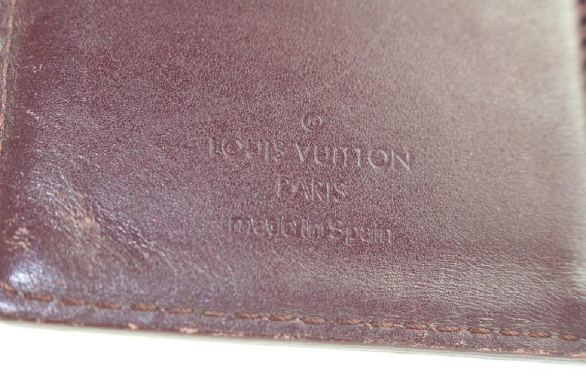 Women's Louis Vuitton Bordeaux Monogram Vernis Mat Small Ring Agenda PM Diary Cover For Sale