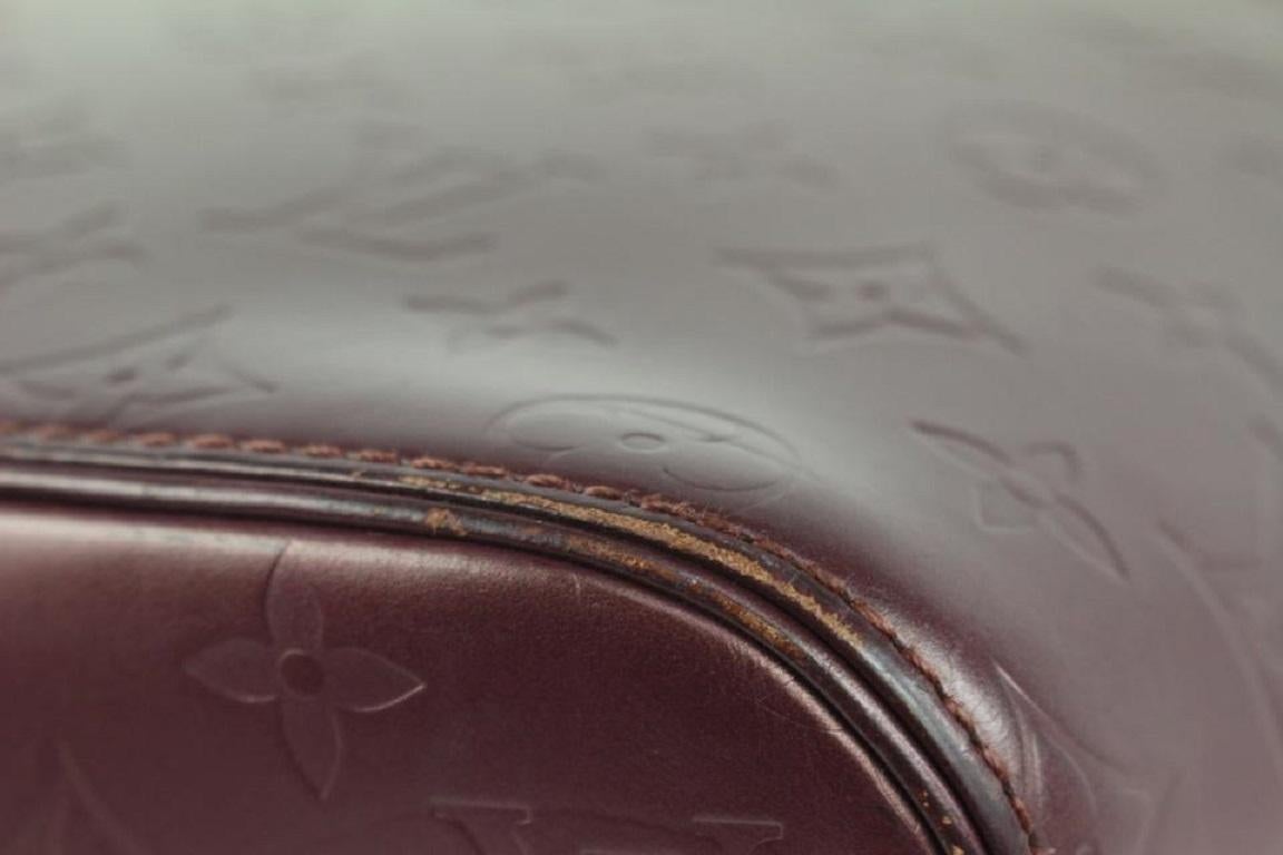 Louis Vuitton Bordeaux Monogram Vernis Mat Stockton Zip Tote Bag 1013lv22 4