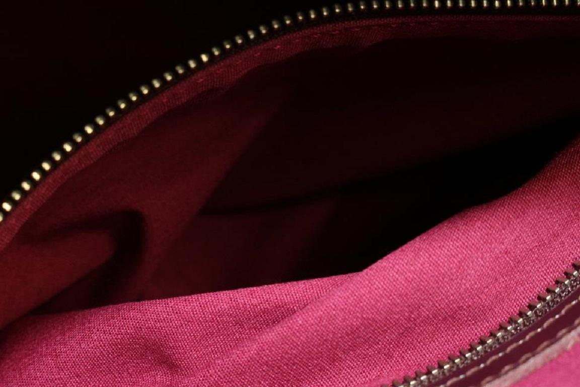 Brown Louis Vuitton Bordeaux Monogram Vernis Mat Stockton Zip Tote Bag 1013lv22