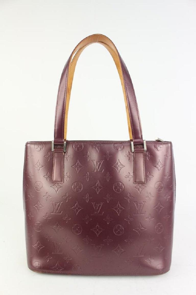 Louis Vuitton Bordeaux Monogram Vernis Mat Stockton Zip Tote Bag 1013lv22 2