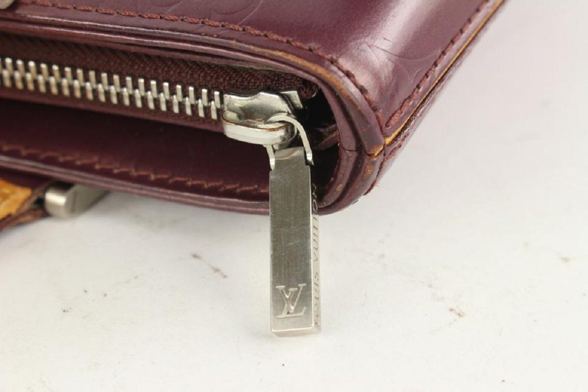 Louis Vuitton Bordeaux Monogram Vernis Mat Stockton Zip Tote Bag 1013lv22 3