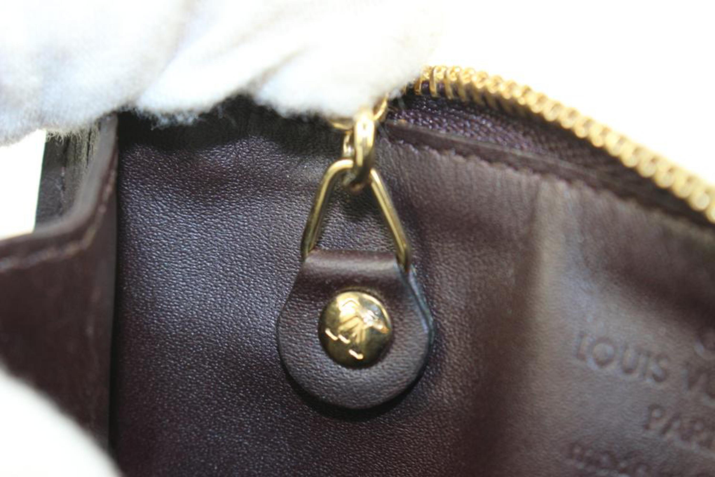 Louis Vuitton Bordeaux Monogram Vernis Pochette Cles NM Key Pouch Keychain s214l 7