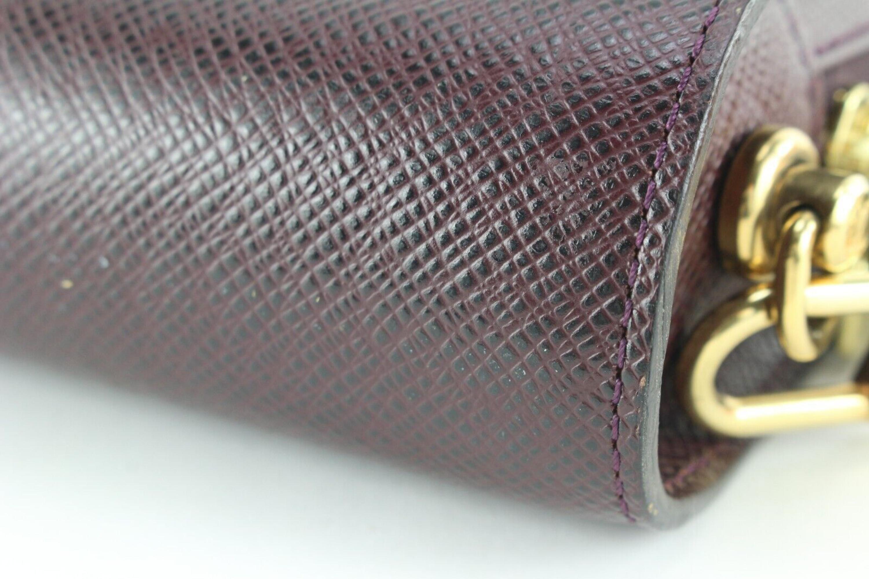 Louis Vuitton Bordeaux Taiga Leather Baikal Wristlet Pouch 6LK0425 For Sale 1